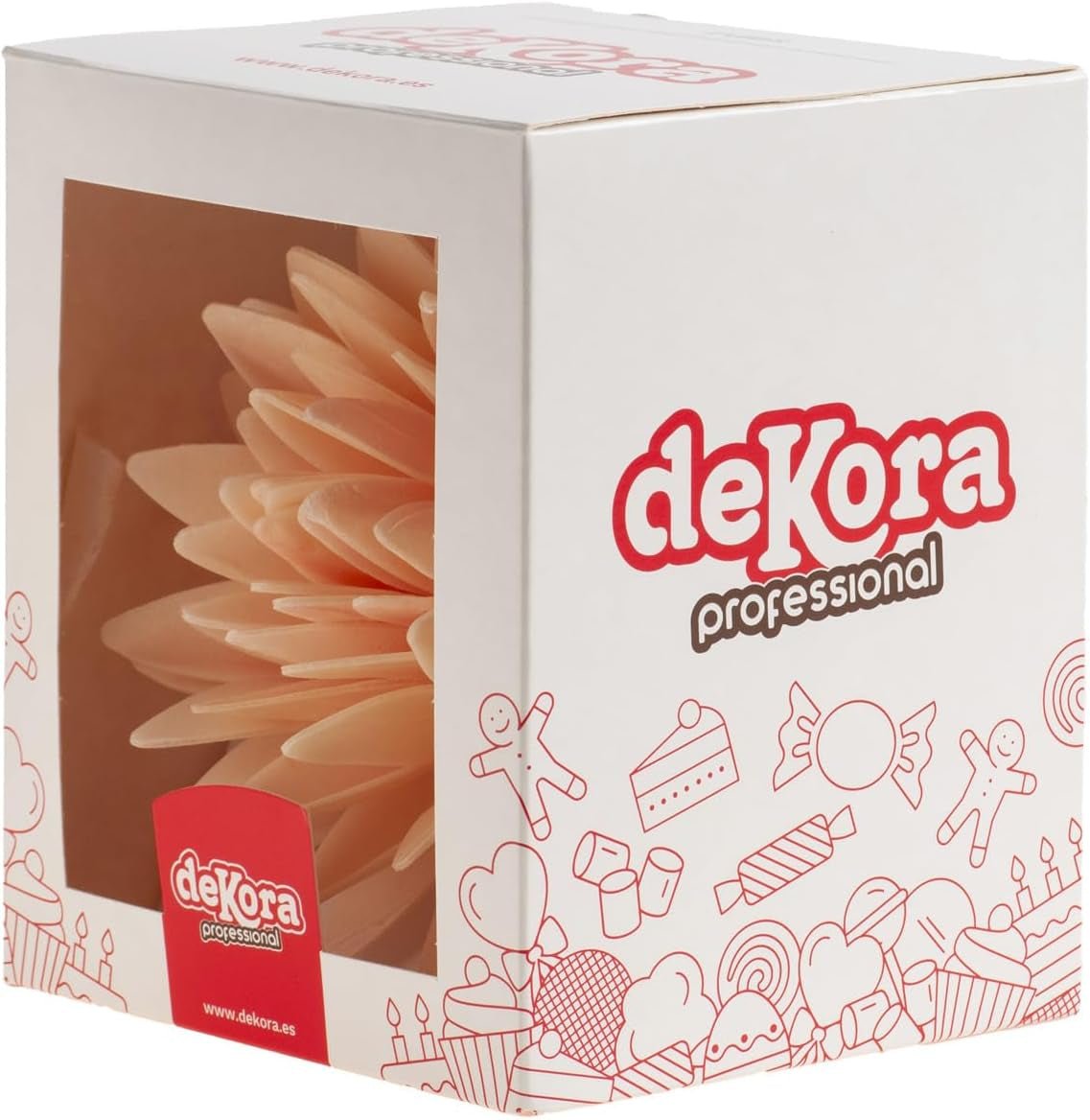 dekora - 12,5 cm Kæmpeblomst - Efterårsdahlia - Glutenfri, Laktosefri, Vegansk - Kagepynt til bryllupper, fødselsdage og desserter - Nem at bruge Naty Shop Sugarpaste