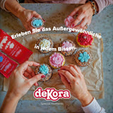Dekora - Hvid sugarpaste fondant 150g - Perfekt til kager og bagepynt - Gluten- og laktosefri - Vaniljesmag - Blød, fleksibel og nem at forme til kreative dekorationer Naty Shop Sugarpaste