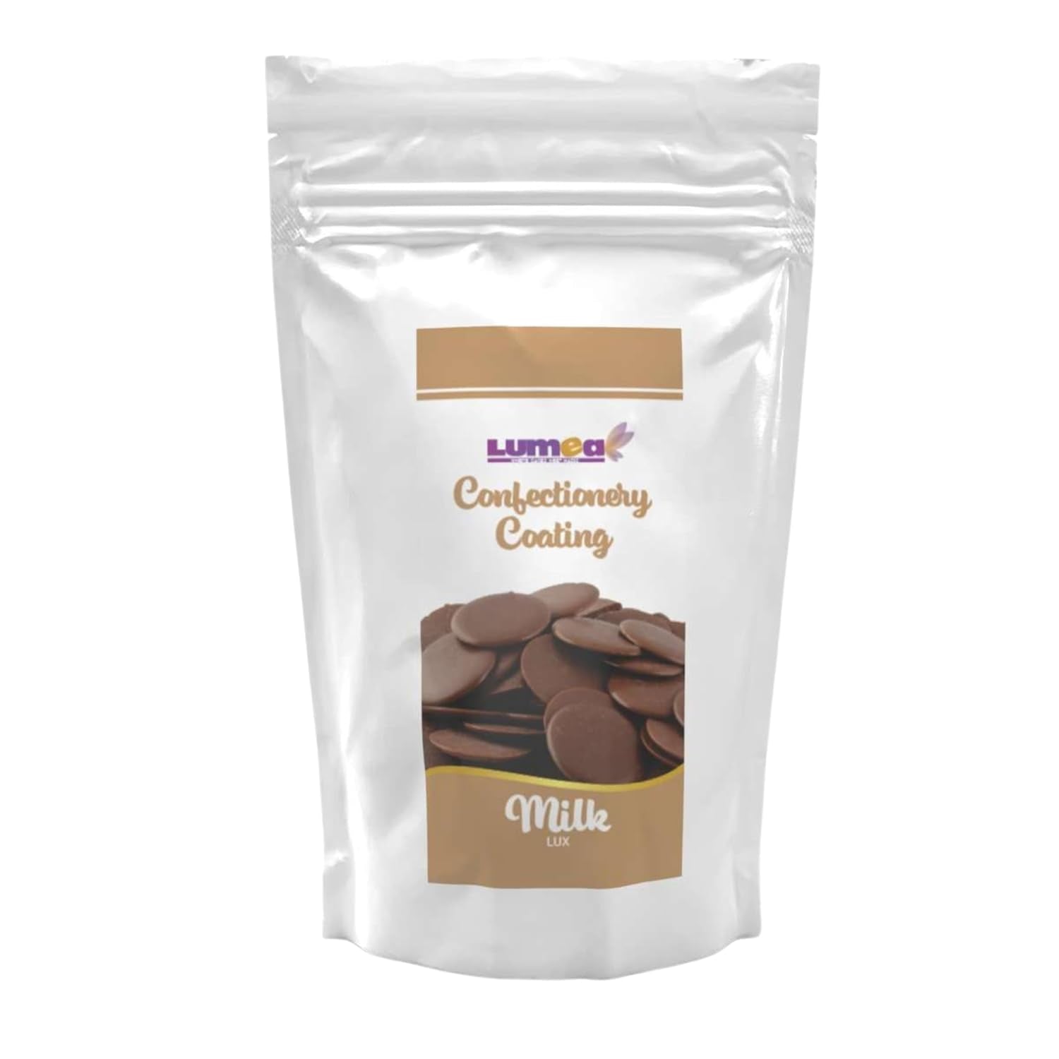 Dekozauber24 couverture-dråber, hvide, 500 g, med smag af hvid chokolade og vanilje, Deco Melts chips, mikroovnsikker, til cake pops, kager, tærter, tærter, dryp eller glasur Naty Shop Brown sugar pasta