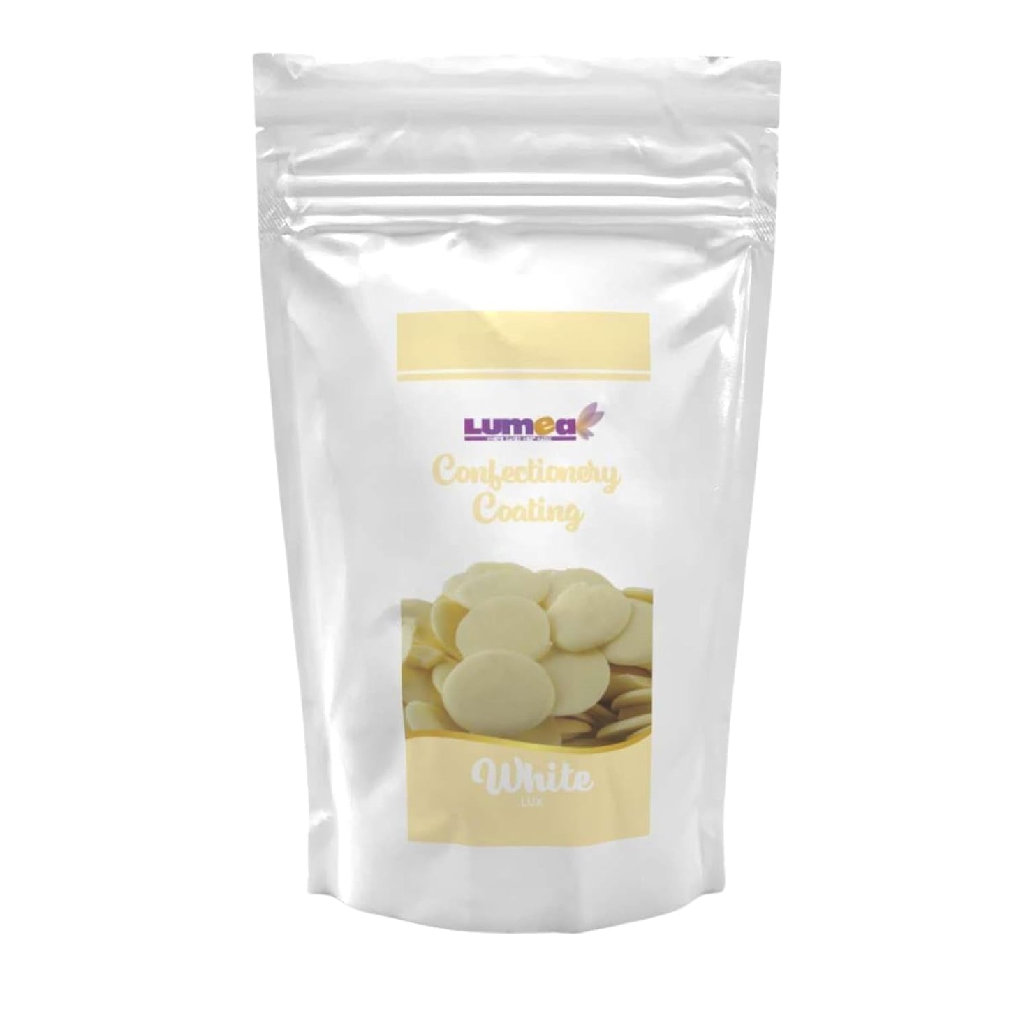 Dekozauber24 couverture dråber, hvide, 500 g, med hvid chokolade og vaniljesmag, Deco Melts chips, mikroovnsikker, til cake pops, kager, tærter, tærter, dryp eller glasur Naty Shop White sukkerpasta