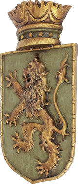 Design Toscano Middelalderskjold Lodret løve, vægskulptur Statuetter og skulpturer Naty Shop