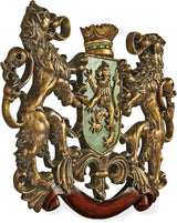 Design Toscano Middelalderskjold Opretstående løve, vægskulptur Statuetter og skulpturer Naty Shop Krydser dammen