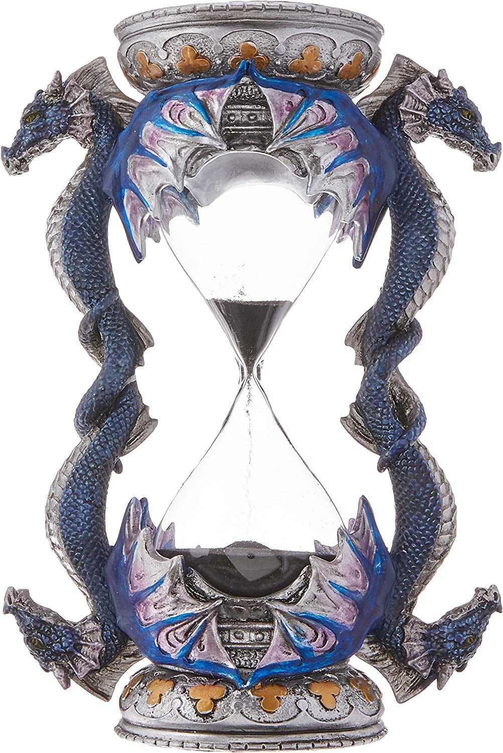 Design Toscano timeglasstatue med gotisk dekoration, polyresin, fuld farve, 15 cm statuetter og skulpturer Naty Shop