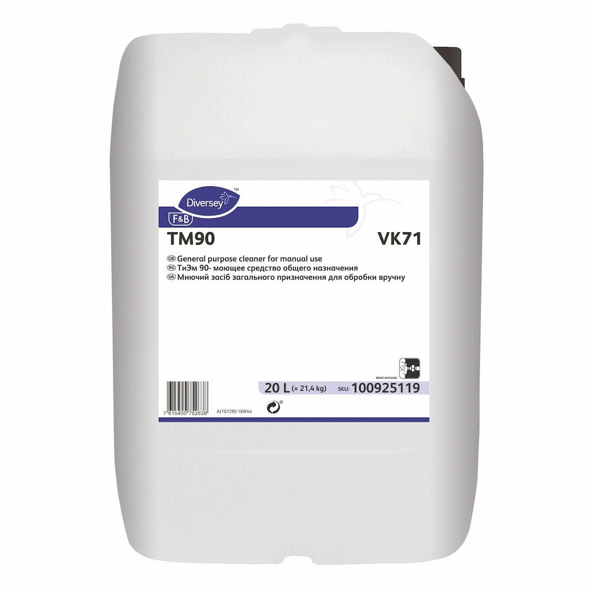 Universal alkalisk vaskemiddel TM 90, Diversey, 20L Detergenti Nati Shop