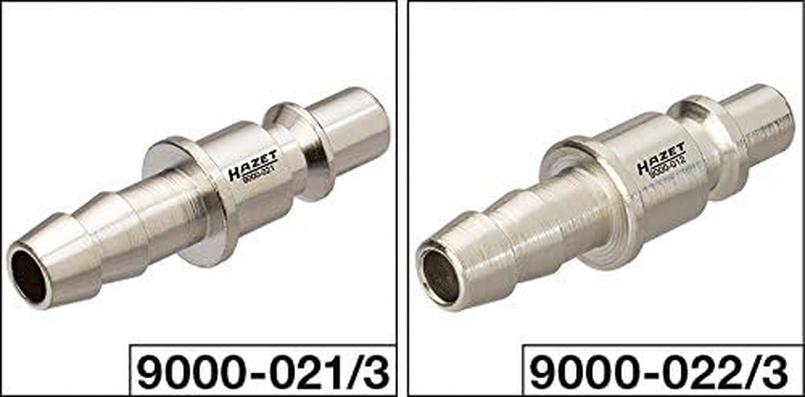 Sæt nipler til Hazet slangetilslutning, 9000-020/3