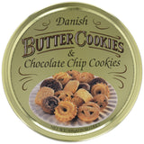 Danske butter cookies og chocolate chip cookies, danske butter cookies, dåse cookie mix, 500 g