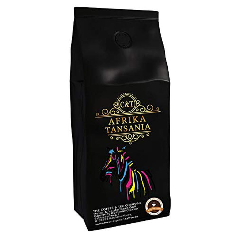 Speciel kaffe fra Afrika - Tanzania, Kilimanjaro land - enkelt oprindelseskaffe - premium kaffe - lav surhedsgrad - let ristet og frisk (hele bønner, 3 x 1000 gram)