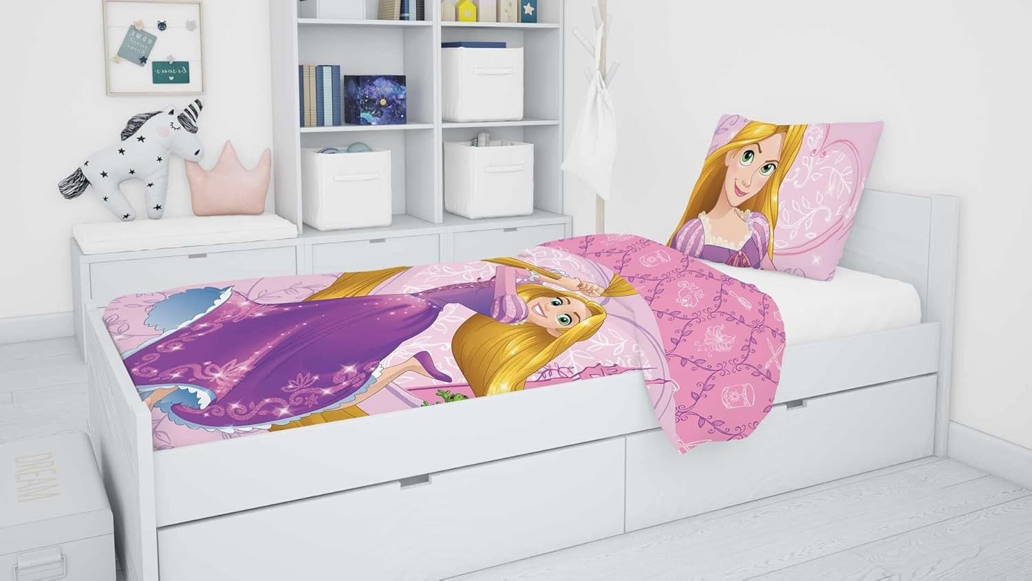 Børnesengetøj med lynlås, med Disney-figurer, bomuld Sengetøj - børn Naty Shop