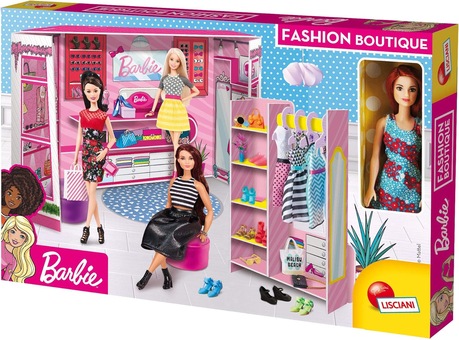 Lisciani 76918 Barbie Fashion Boutique Dukkehuse Naty Shop