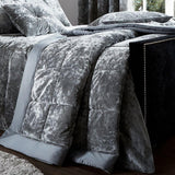 Catherine Lansfield - Crushed Velvet Faux Dobbeltsengetæppe - Polyester, Polyester, Sølv, 53 X 23 X 53 Cm Catherine Lansfield Sølvsenge og -tæpper 53 X 23 X 53 cm
