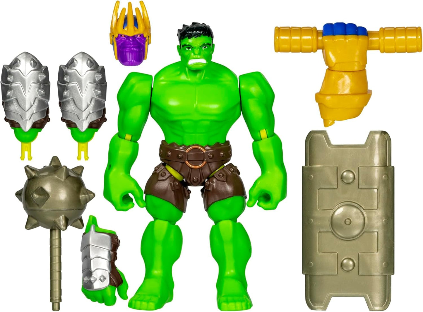 Mixmashers Marvel Captain America Avengers Mix-og-match actionfigurer og tilbehør Actionfigurer Naty Shop Hulk
