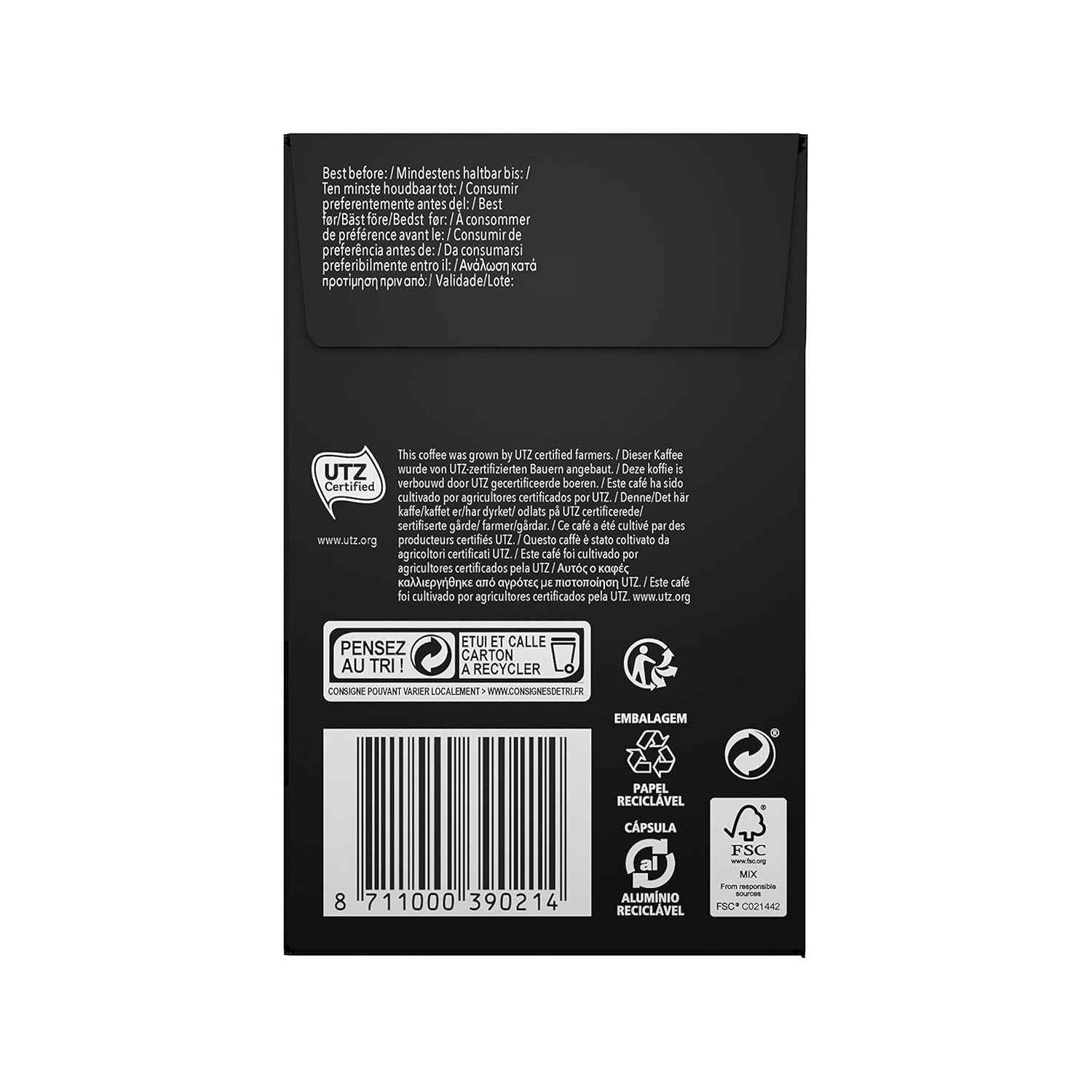 kapsel af aluminium, Ristretto, Intensität 11, 40 Stück, 208 g