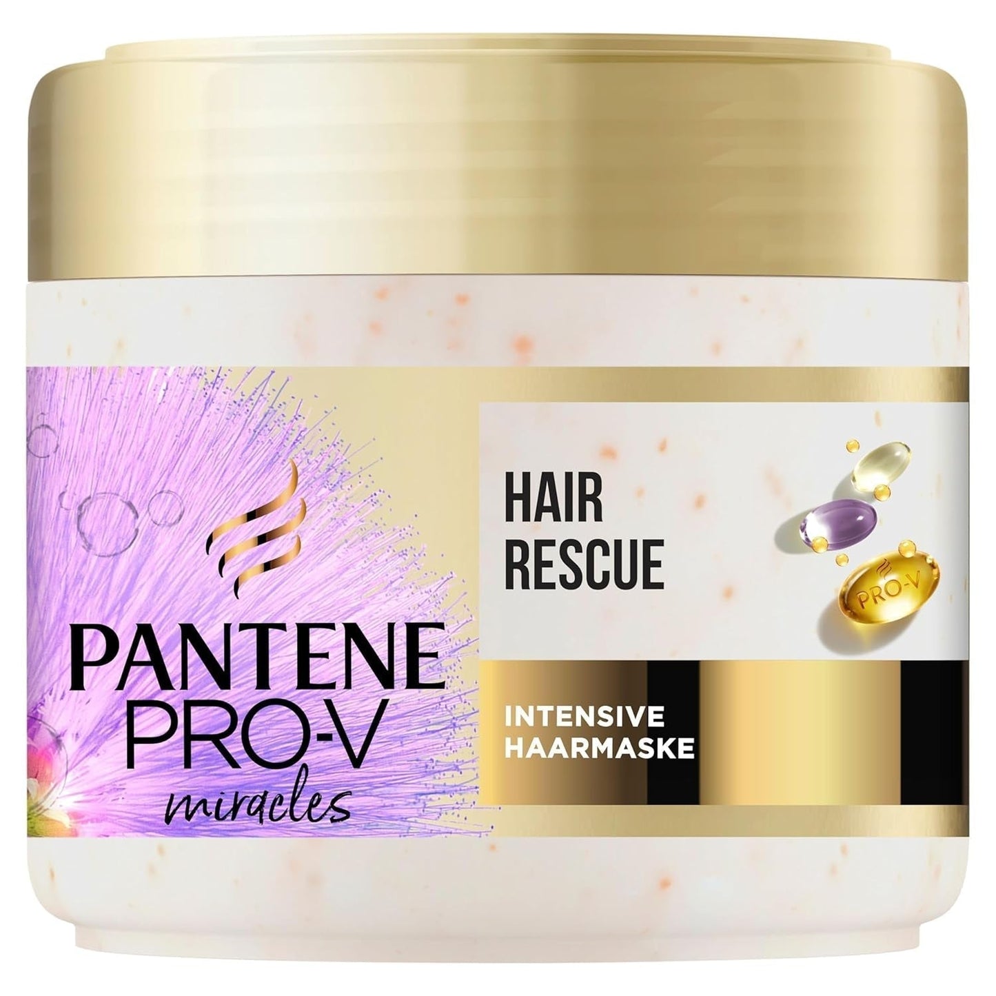 Pantene Pro-V Silky & Glowing Hair Rescue intensiv hårmaske med Biotin og Keratin Reconstruct 300ml. Hjælper med at reparere tørt, beskadiget eller fremhævet hår Naty Shop Hair Mask Standard titel