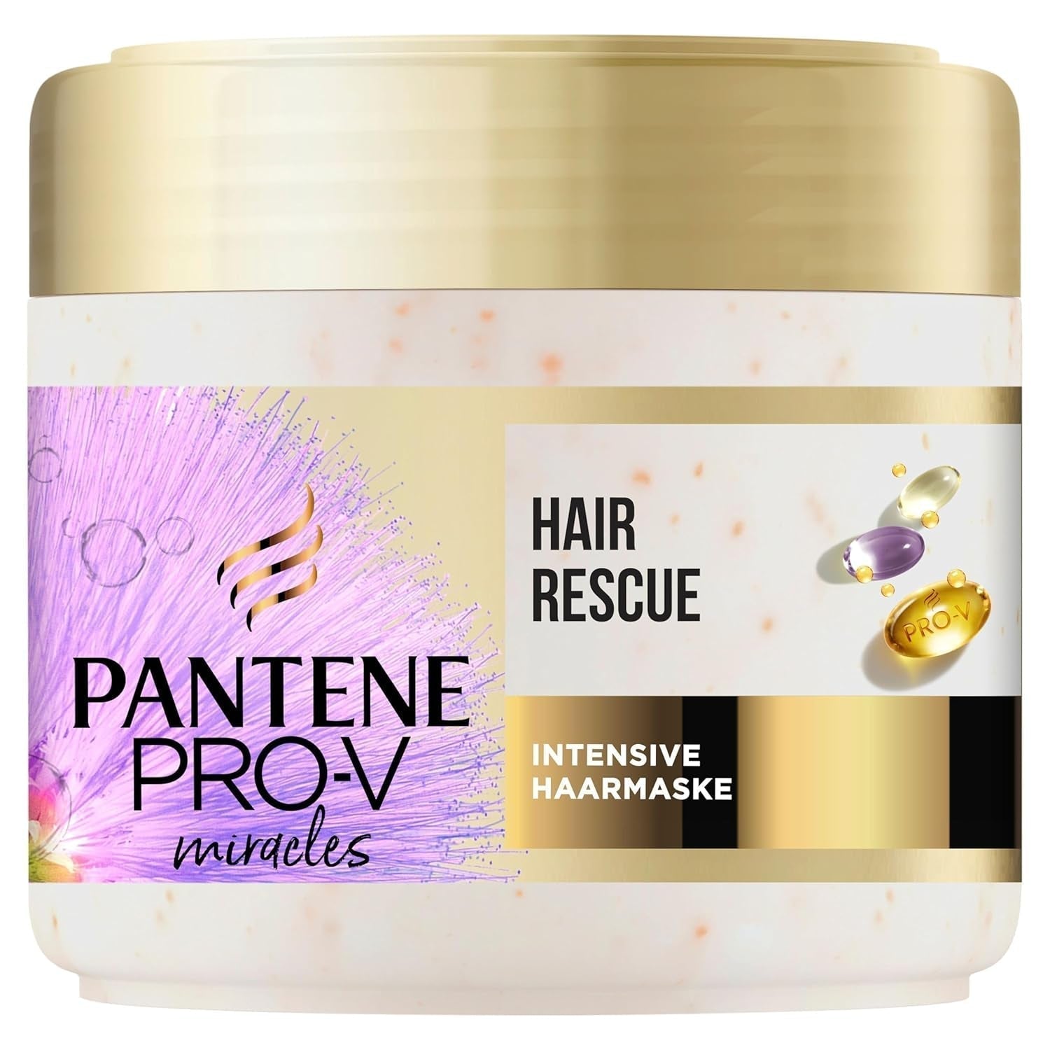 Pantene Pro-V Silky & Glowing Hair Rescue intensiv hårmaske med Biotin og Keratin Reconstruct 300ml. Hjælper med at reparere tørt, beskadiget eller fremhævet hår Naty Shop Hair Mask Standard titel