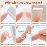 20 jelly negle klæbende tabletter - klare stærke dobbeltsidede klæbende puder Vandtætte genanvendelige tryk på negle DIY manicure sæt negletilbehør