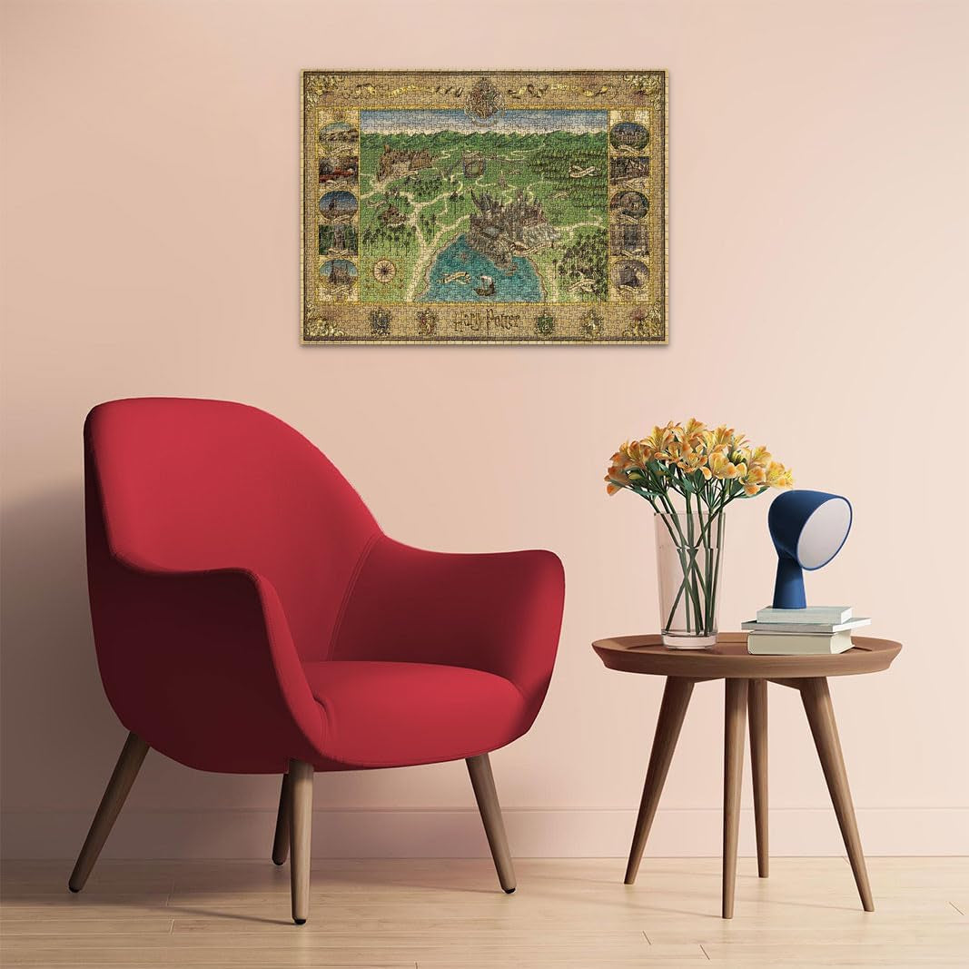 Ravensburger Puslespil 12000720 - Hogwarts Kort - 1500 brikkers puslespil til voksne og børn 14+ Harry Potter Fan Merchandise Puslespil Naty Shop