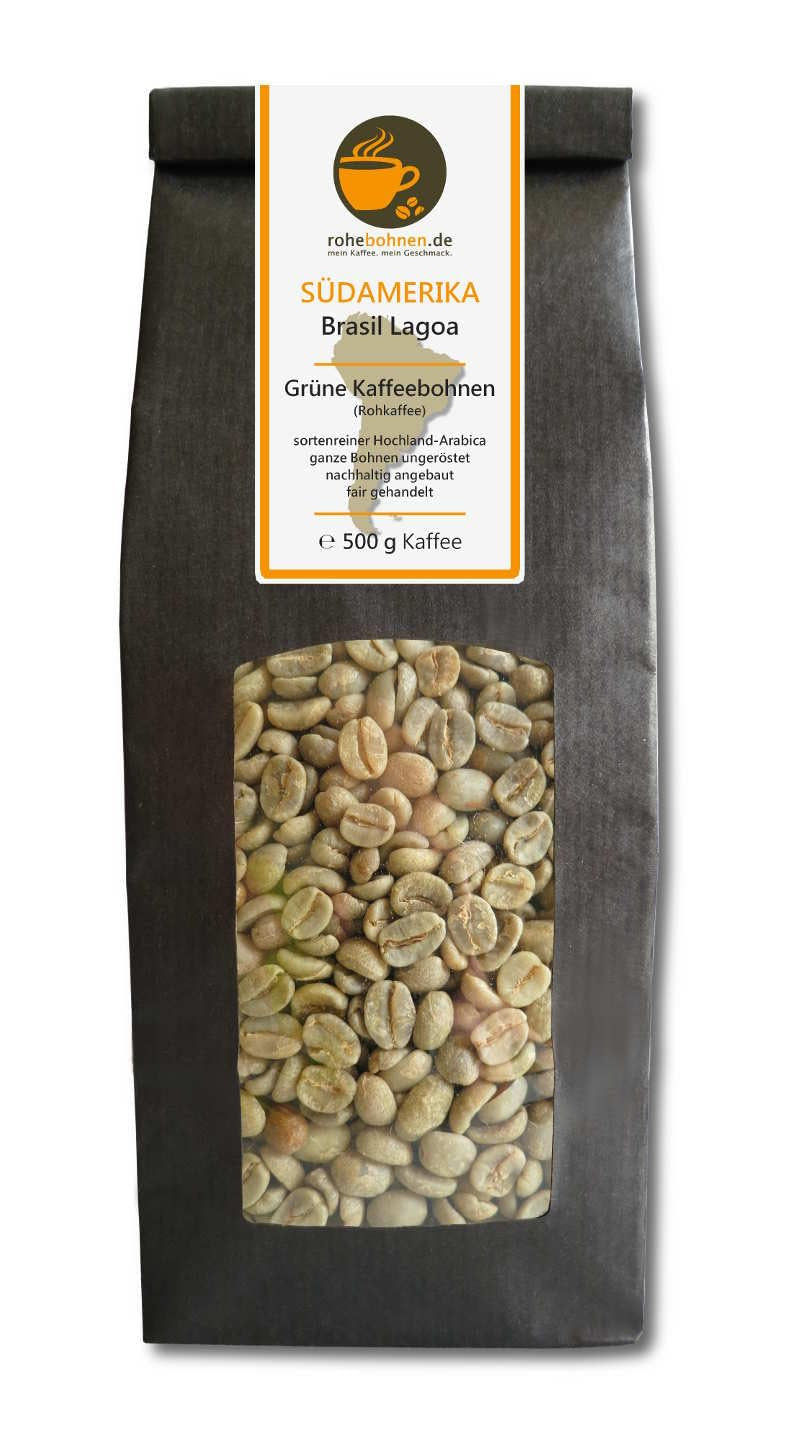 Rå kaffe - Grøn kaffe Kenya, Indien, Brasilien (reduceret pakke grønne kaffebønner 3x500g) - GMP-certifikat