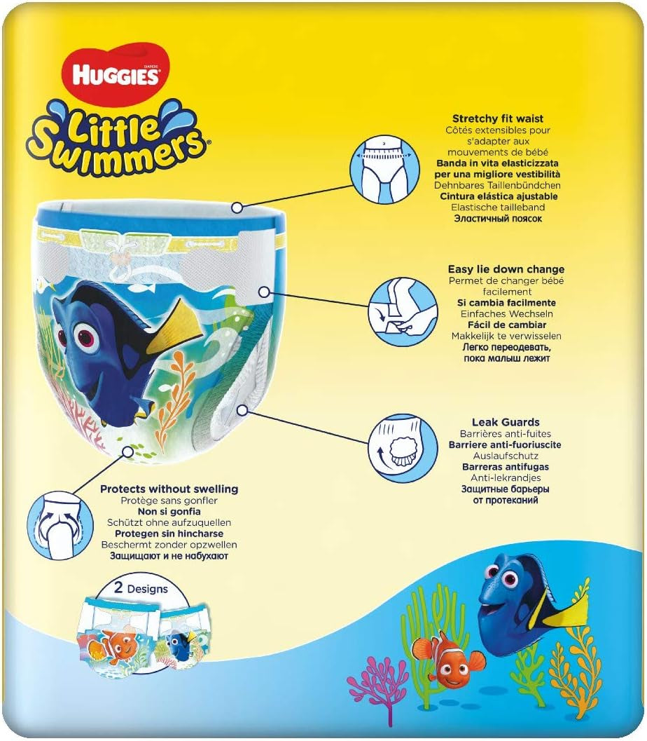 Huggies Little Swimmers Engangs svømmebleer Størrelse 2-3 - 36 Trusser Total
