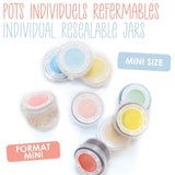Scrapcooking - Sæt med 9 pastelfarver - blå, gul, koral, pink, turkis, limegrøn, hvid, aquagrøn, pulverrosa - spiseligt farvepulver til kager, muffins, macarons - 4272