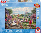 Schmidt Spiele 58038 Disney Askepot Happily Ever After Thomas Kinkade Puslespil 1000 brikker Flerfarvet puslespil Naty Shop Standardtitel