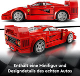 LEGO Speed Champions Ferrari F40 Super Sports Car, Legesæt med bygbar legetøjsbil og minifigurdriver, Samling byggesæt til børn, gave til drenge og piger 76934 Byggesæt Besuche den LEGO-Store