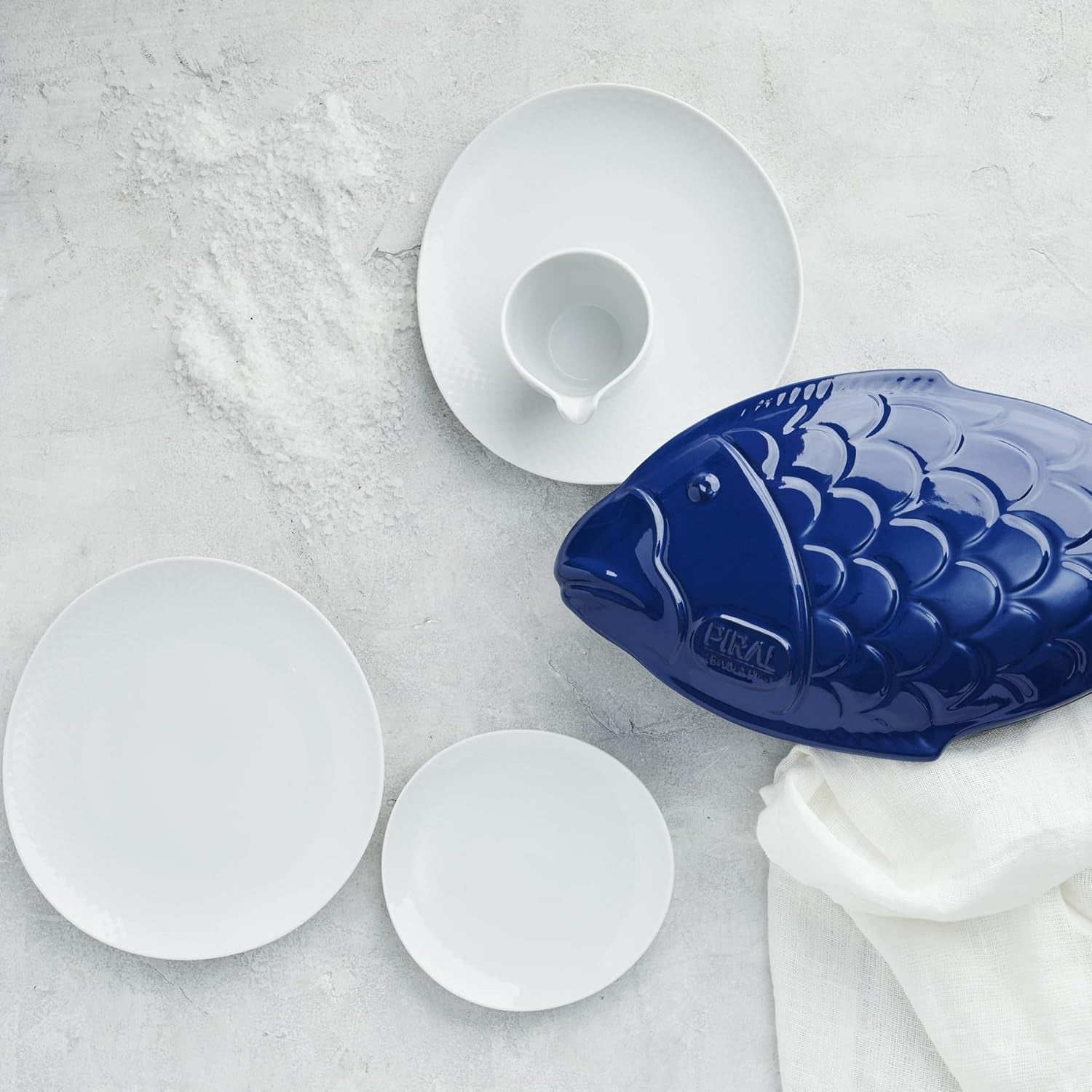 Rosenthal Junto White servicesæt, porcelæn, hvid, flade tallerkener, middagstallerkener Ø 22 cm, middagstallerkener Ø 21,5 cm og kornskåle Ø 14 cm, 0,62 l, tåler opvaskemaskine og mikroovn, sæt til 4 stk.