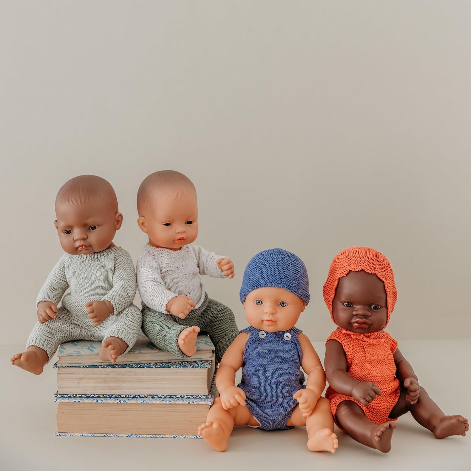 Miniland Babydukke, afrikansk dreng, 32 cm, anatomisk korrekt