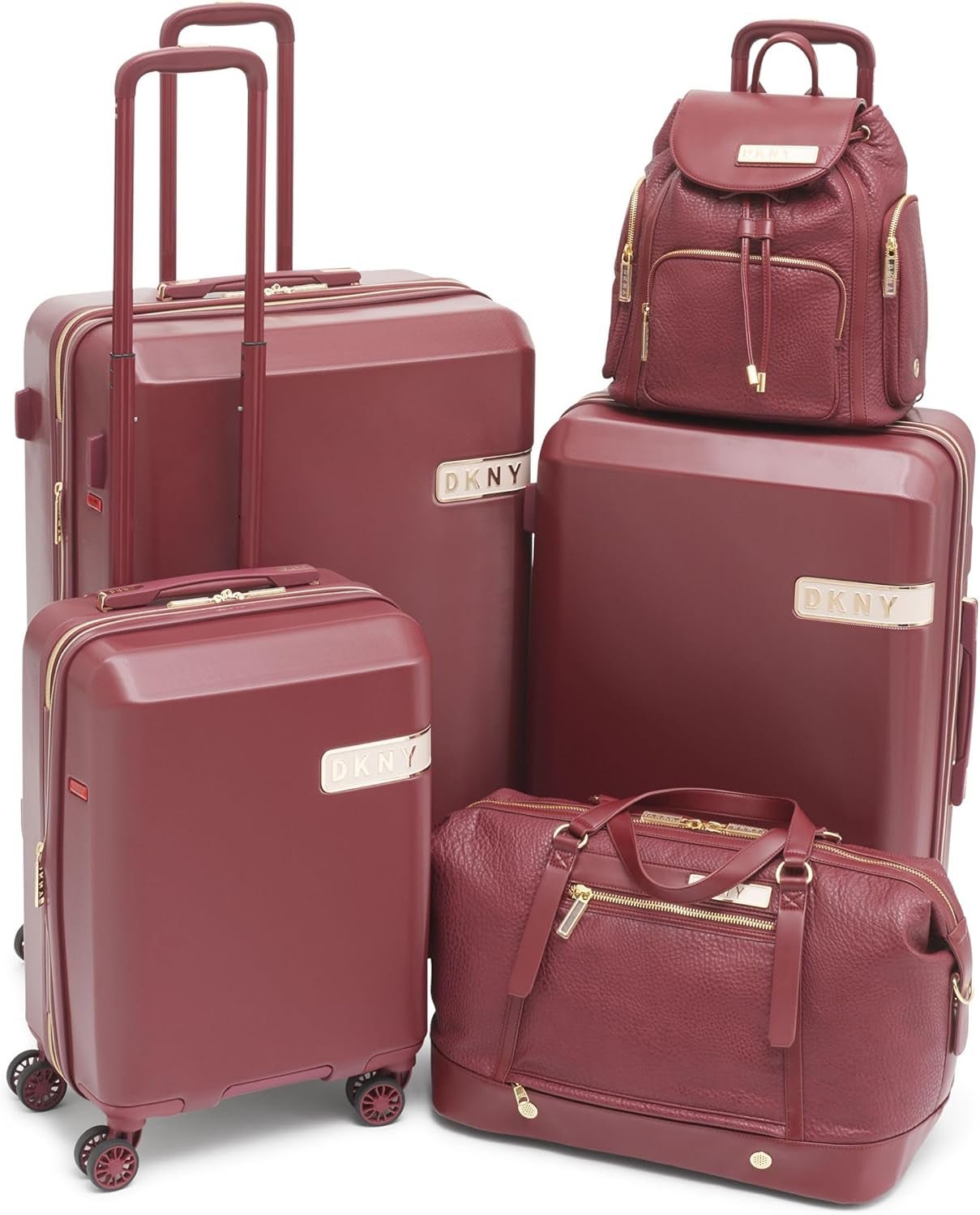 DKNY Duffel Softside Weekender-bagage, rødvin, vin, Duffel Softside Weekender-bagage og rejseudstyr Naty Shop