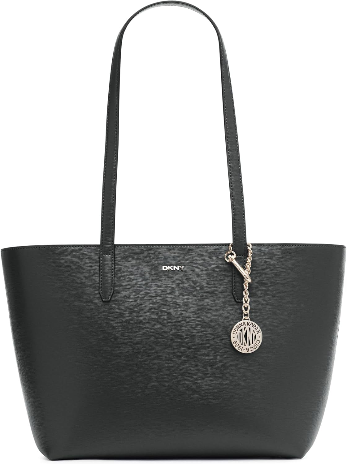 DKNY Bryant Medium læder mulepose mulepose, sort/guld Dametasker Naty Shop Standard titel