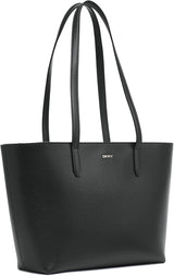 DKNY Bryant Medium læder mulepose mulepose, sort/guld dametasker Naty Shop