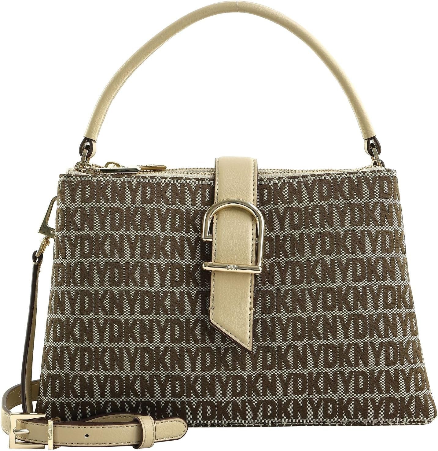 DKNY Kvinders hverdagstaske Satchel Dametasker Naty Shop Chino/ lys kaki