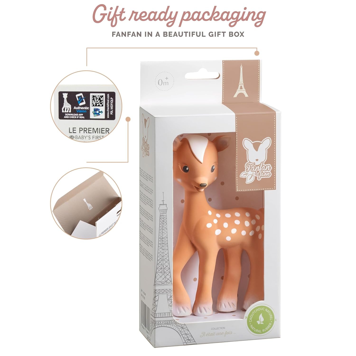 Sophie La Girafe Fanfan hjorten, plastik, 616341, brun