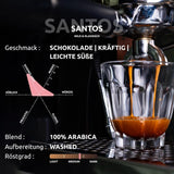 Santos | Kaffebønner 2500g - 100% Arabica fra Brasilien | til espresso, cappuccino eller stærk filtreret kaffe | Omni Stege | Klassisk kaffe - den perfekte introduktion til specialkaffe