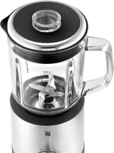 WMF Küchenminis Kompaktmixer, Mini Standmixer, 400 Watt, Standmixer Klein, Glasbeholdere 0,8 L, Pulsstufe, Cromargan Matt Kitchen Naty Shop