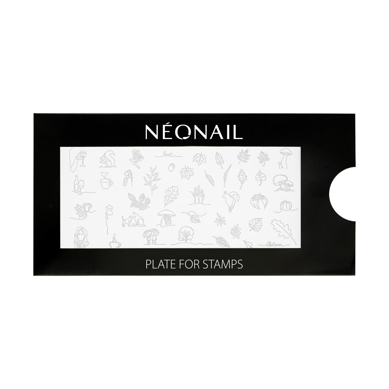 NÉONAIL Nagel Stempel Mit Schaber - Nägel Selber Machen - Nail Art Stempel - Nageldesign Für Nagel Schablone - French Nails Stempel - Silikon Nagelstempel