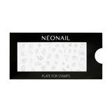 NÉONAIL Nagel Stempel Mit Schaber - Nägel Selber Machen - Nail Art Stempel - Nageldesign Für Nagel Schablone - French Nails Stempel - Silikon Nagelstempel