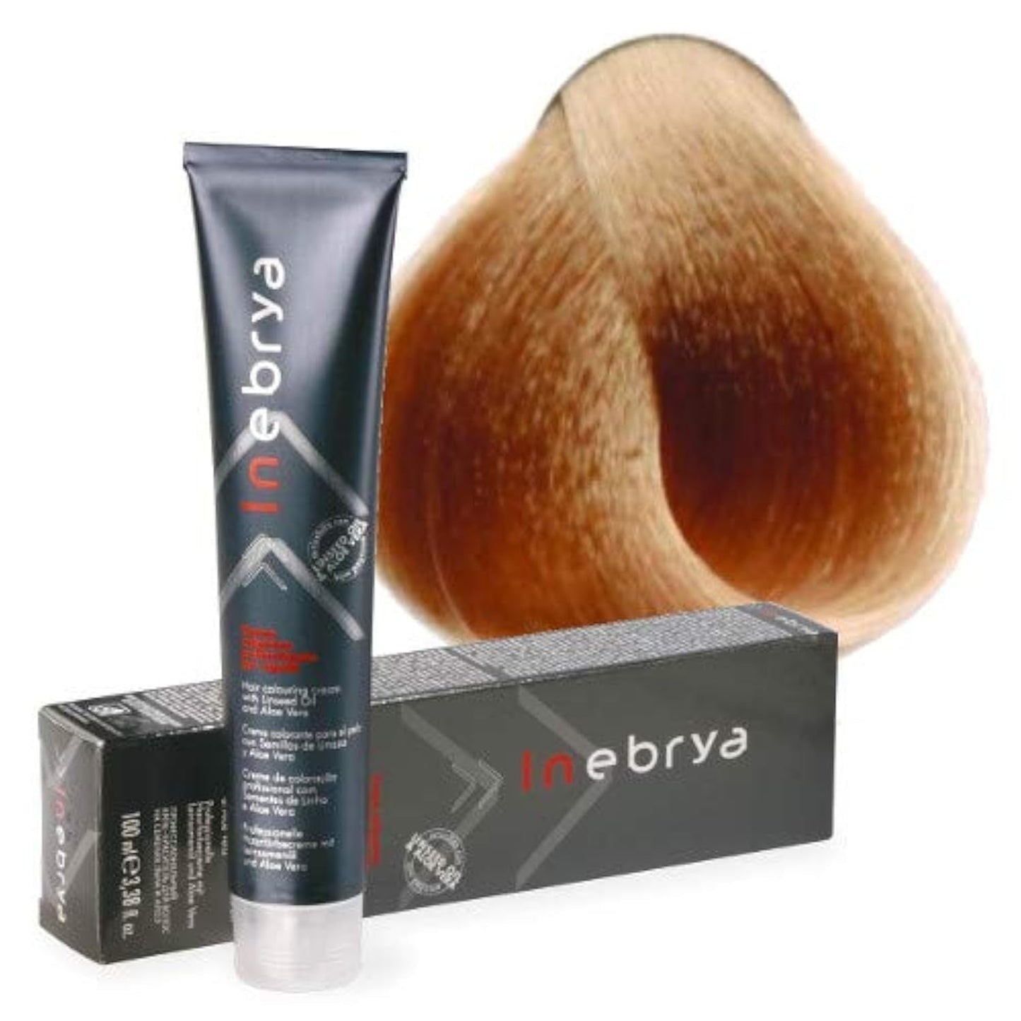 Permanent hårfarvecreme med hørfrø og aloe vera 100 ml (- 7,0 Blond) Hårfarve Naty Shop 10/3 Platinblond lys guld 100 Ml (1 pakke)