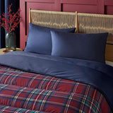 Night Lark Dyne- og Pudebetræk Sæt, 10,5 tom, Enkelt, Klassisk Rød Tartan, Luksus sengetøj, Hypoallergenisk, Maskinvaskbare Dyner og Dyner Naty Shop
