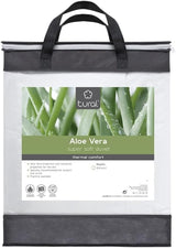 Tural - Dyne 150 X 220 cm med Aloe Vera behandling, fiberfyld 300 G/M², blød, åndbar, Oeko-Tex certificeret (hvid, seng 90 cm) Dyner og dyner Naty Shop