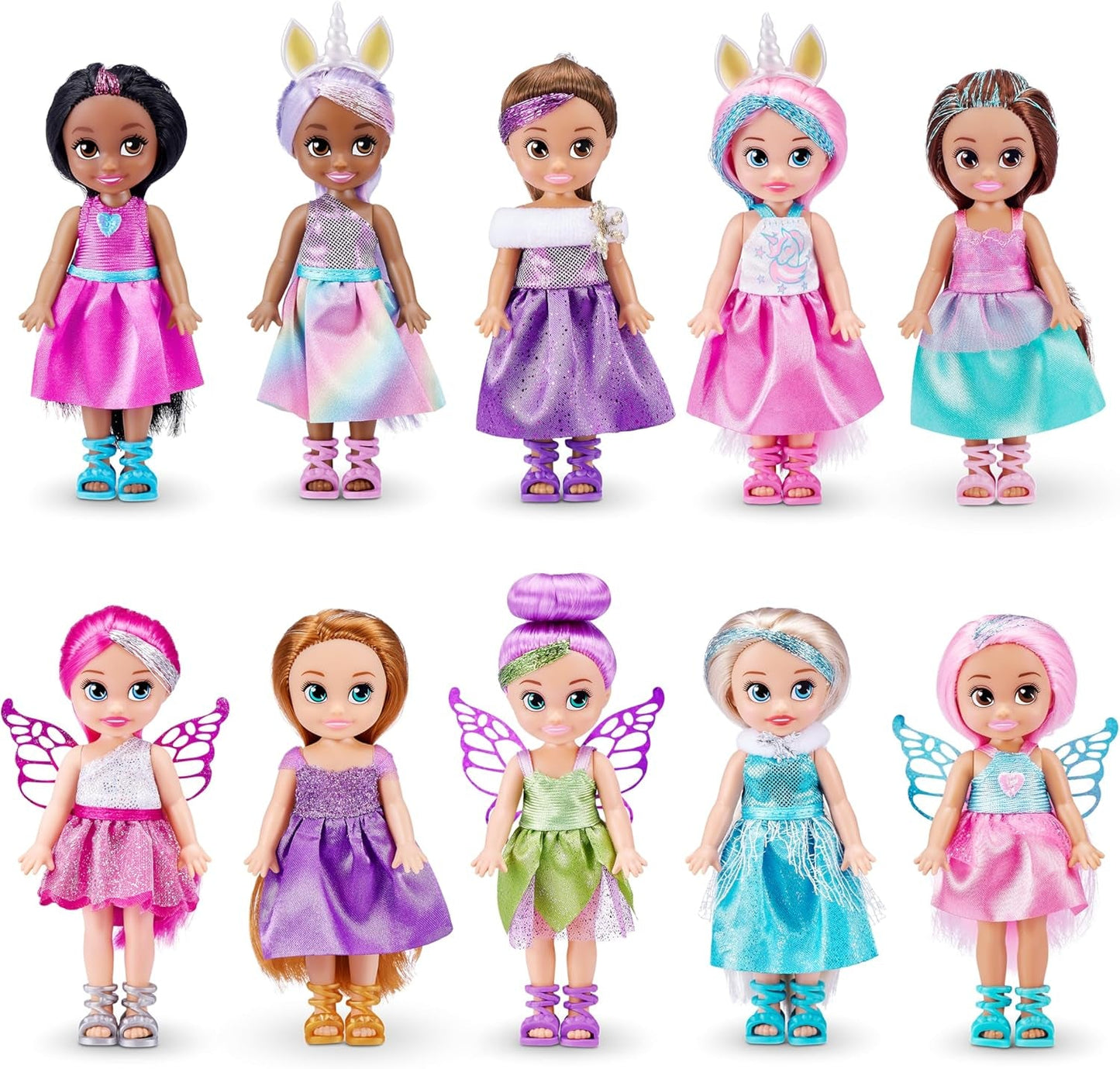 -Dolls-4,7"-Fantasy Little Friend Collection Sæt med 10 stk