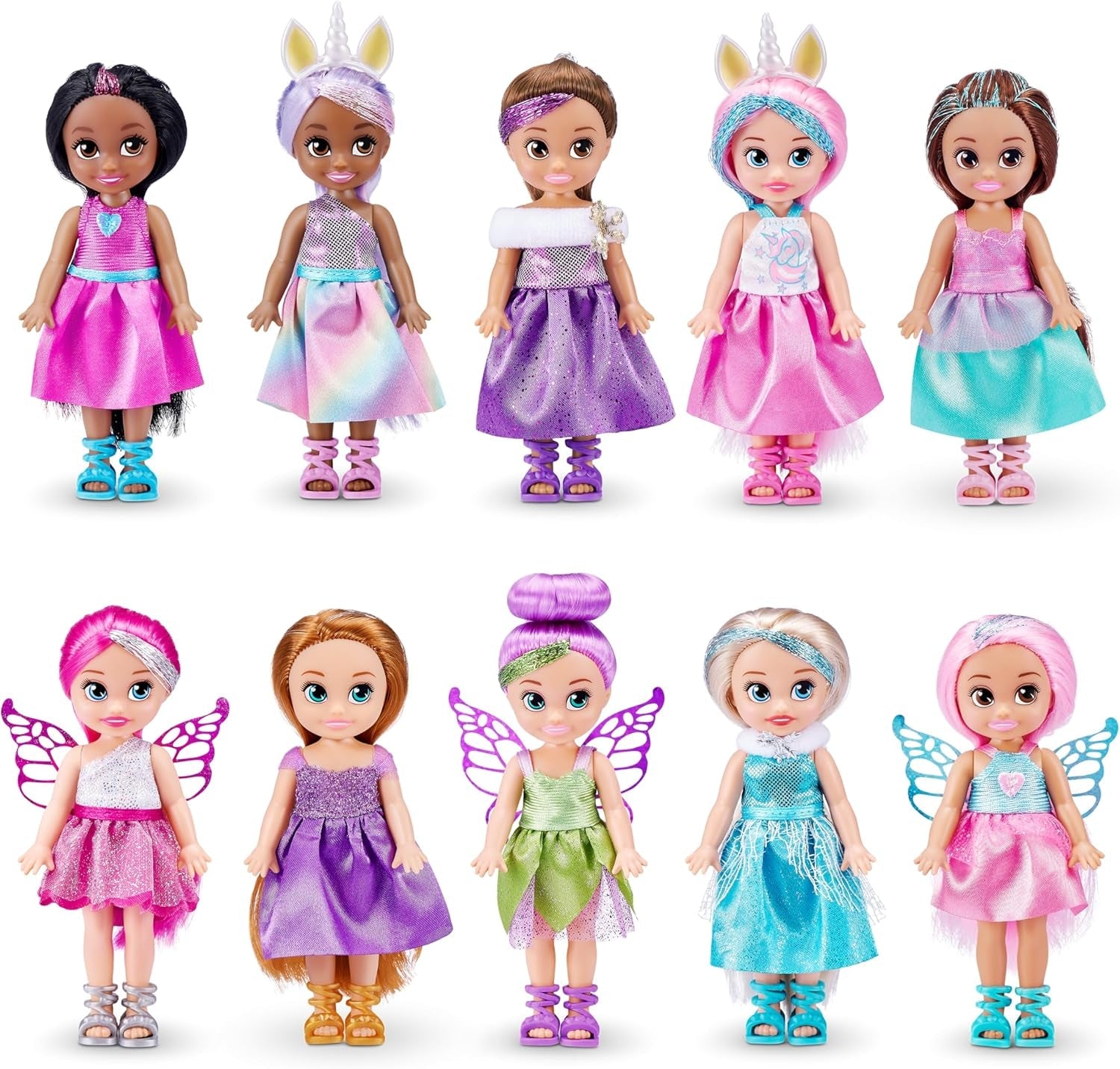 -Dolls-4,7"-Fantasy Little Friend Collection Sæt med 10 stk