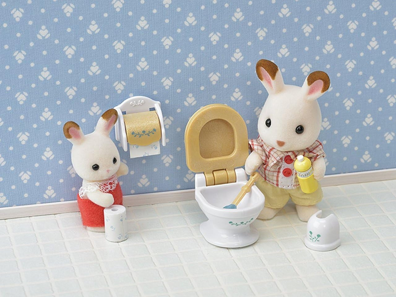 Sylvanian Families 5286 rustikt badeværelse - dukkehusmøbler