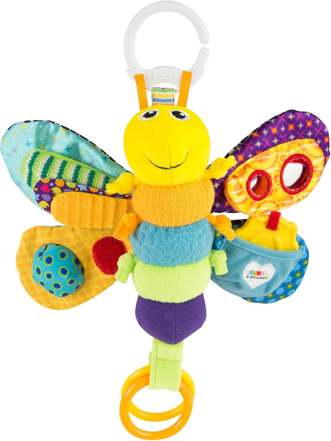Lamaze legetøj til babyer Kaptajn Calamari piratblæksprutten Clip & Go - højkvalitets legetøj til småbørn - fra 0 måneder & Freddie the firefly Clip & Go - højkvalitets legetøj til småbørn Legetøj Bebe Naty Shop