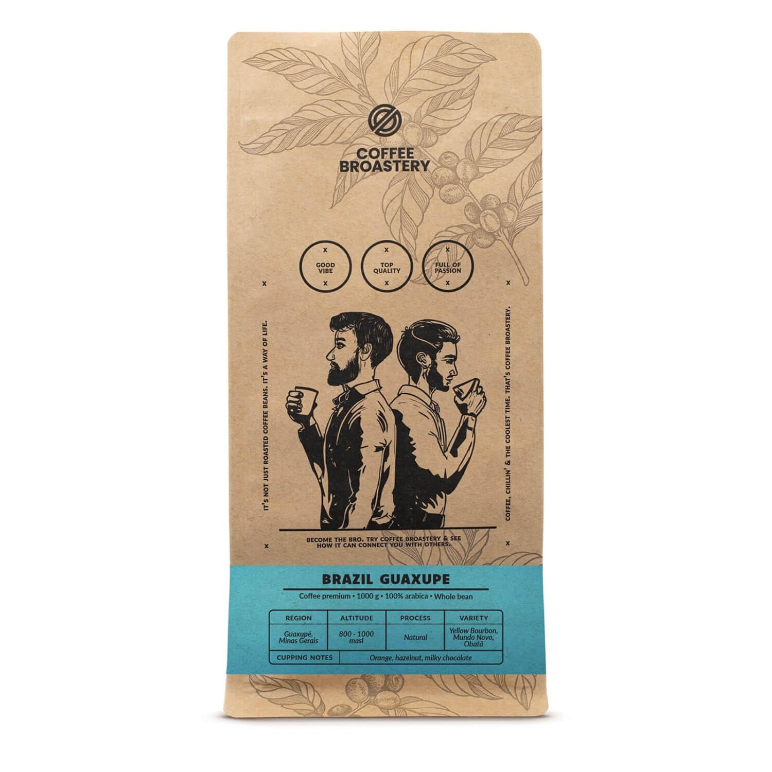 Sæt med kaffebønner 3x1kg 3000g | Brasiliansk Guaxupe | Brasiliansk kaffe | Særlig kaffe | Frisk stegt | Håndværksmæssig kaffebageri