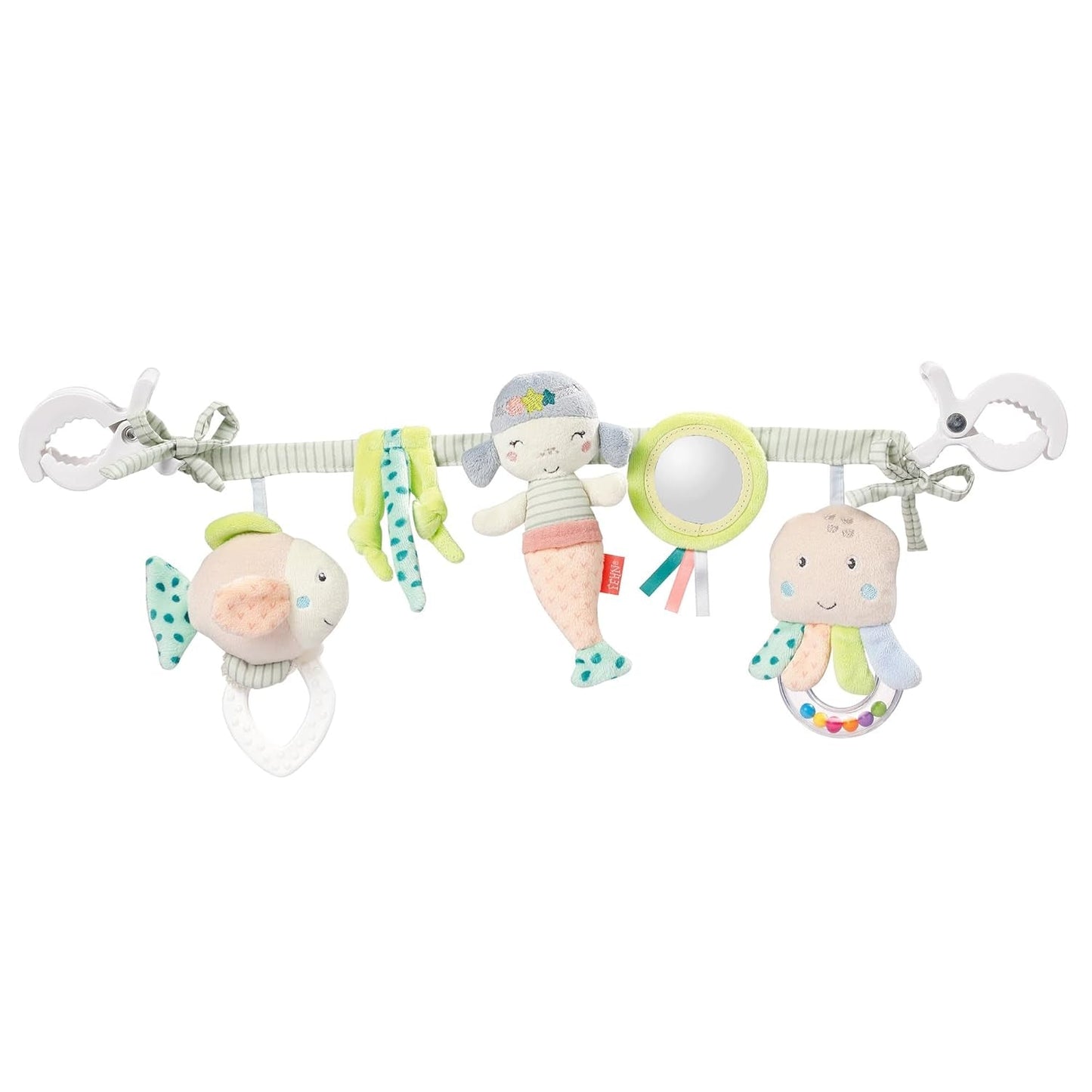 Fehn Baby mobilkæde Panda Baby Mobile - babymobilkæde med søde figurer - fleksibelt hængende babylegetøj - barnevognslegetøj til babyer og småbørn fra 0+ måneder Babylegetøj Naty Shop Småbørn