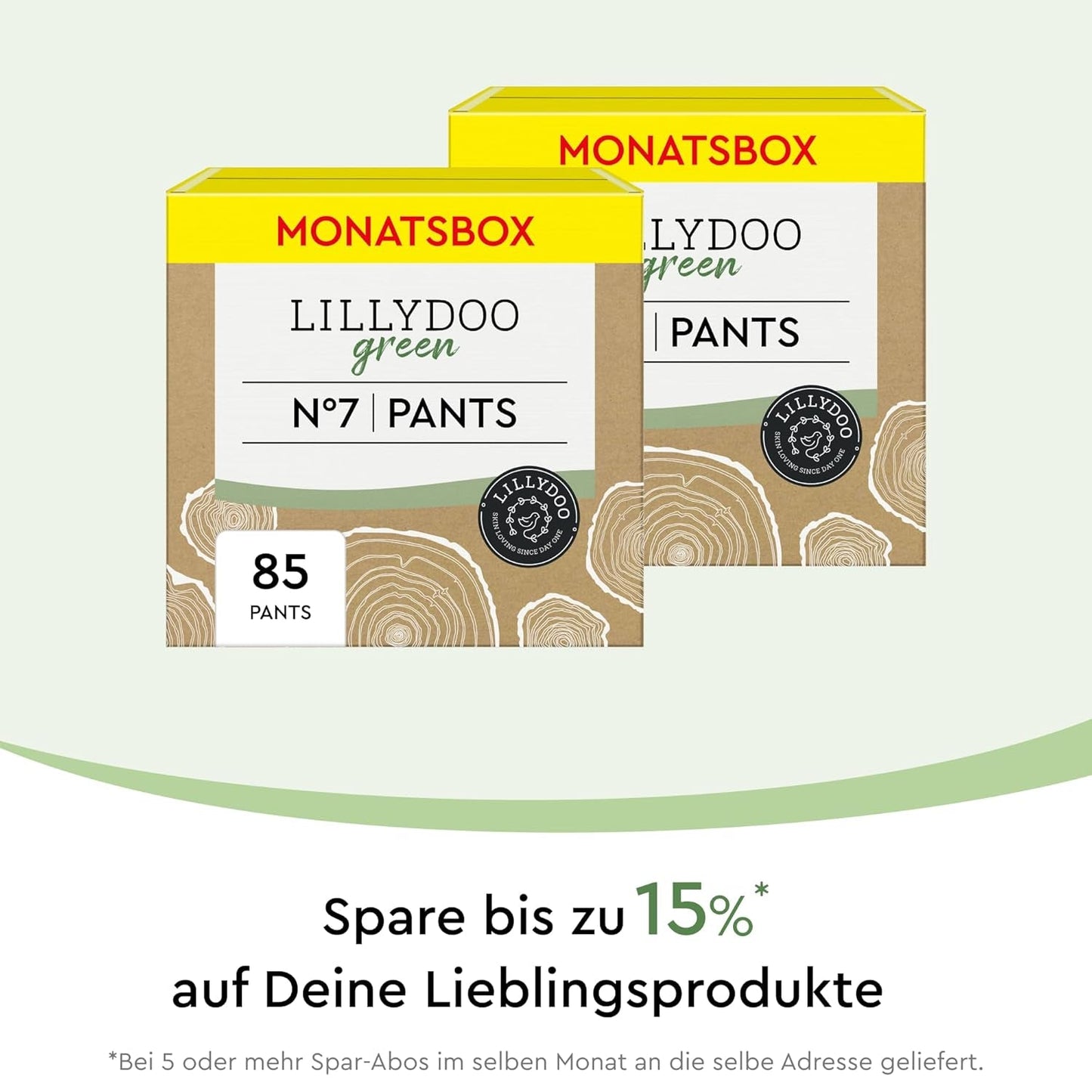 LILLYDOO Eco Pants Størrelse 7 (17+ kg) Månedlig æske (85 stk.)