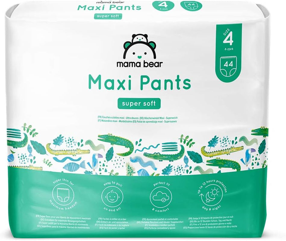 Amazon-mærke: Mama Bear Pull-Up XXL bleer, størrelse 6 (18-30 kg), 72 stykker (2 pakker af 36)