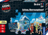 Die Drei ??? Børn - Kriminalpuslespil - Pas på havmonster Fra KOSMOS 680664, 150 stykker, Glow in the dark, Læsning, puslespil, puslespilsløsning, detektivpuslespil for børn fra 7 år Puslespil Naty Shop Standardtitel