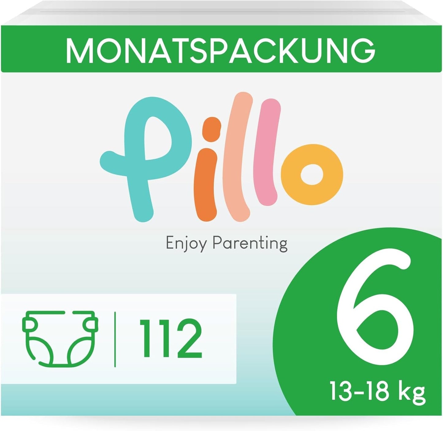 Bleer Pillo 3 - Æske med 168 bleer, 6 pakker med 28 bleer hver, str. 3 - Midi (6-10 kg) - Bleer til babyer