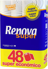 Toiletpapir Renova Super, 48 ruller